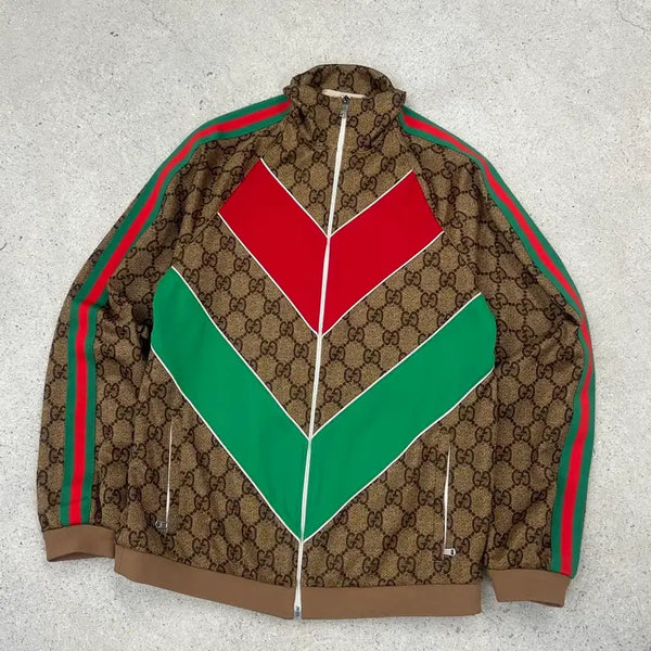 [BUNJANG] Gucci Monogram Stripe Track Jacket / 구찌 모노그램 스트라이프 트랙 자켓