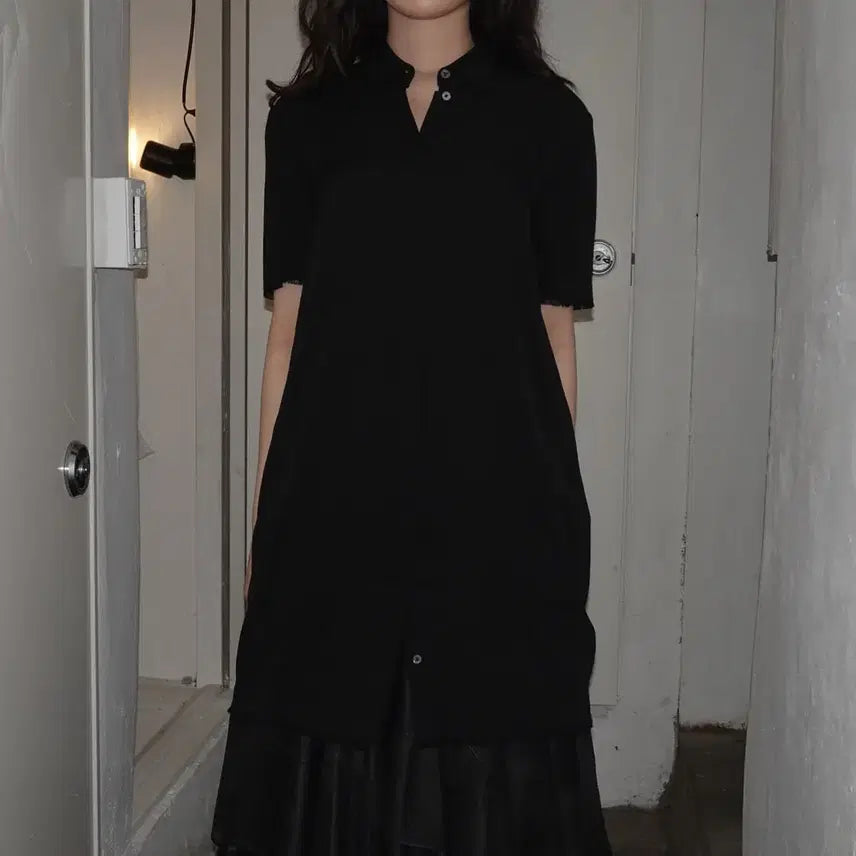 [BUNJANG] Alexander Wang Short Sleeve Long Shirt / 알렉산더왕 반팔 롱셔츠