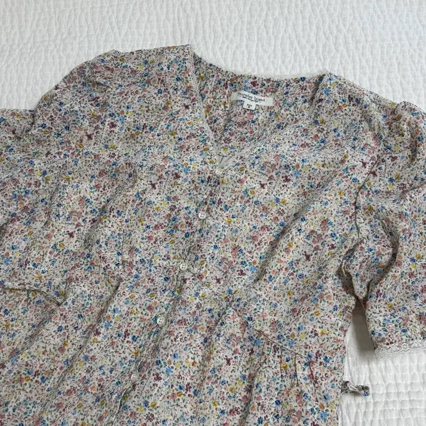 [BUNJANG] Thursday Island Floral Pattern Dress (Ivory, Small) / Thursday Island 플로럴 패턴 원피스 (아이보리 스몰)