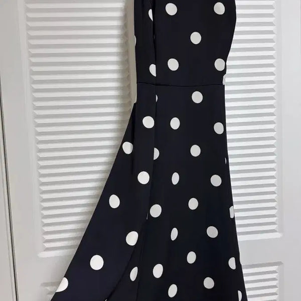 [BUNJANG] Polo Ralph Lauren Hepburn Style Polka Dot Midi Dress Size 2 / 폴로 랄프로렌 햅번룩 도트 원피스 2사이즈