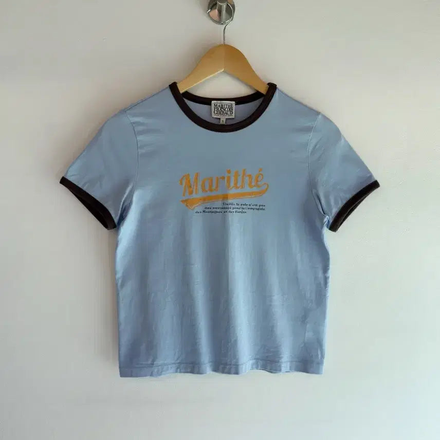 [BUNJANG] Marithe Francois Girbaud Baseball Ringer T-Shirt / 마리떼 프랑소와 저버 베이스볼 링거티셔츠