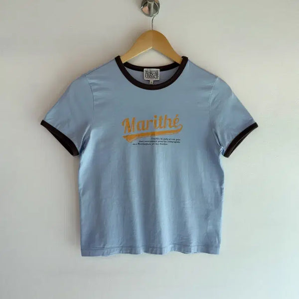 [BUNJANG] Marithe Francois Girbaud Baseball Ringer T-Shirt / 마리떼 프랑소와 저버 베이스볼 링거티셔츠