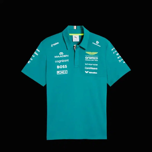 [BUNJANG] Aston Martin F1 Team Puma Polo Shirt / 에스턴마틴 F1팀 폴로