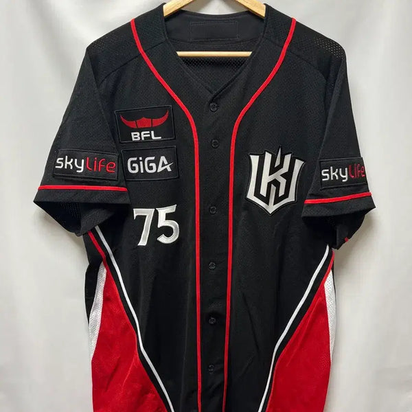 [BUNJANG] Wefan KT Wiz Park Jae-hyun Authentic Black Baseball Jersey (Size 115) / [정품/115] 위팬 KT위즈 박재현 어센틱 블랙 유니폼 케이티
