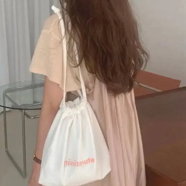 [BUNJANG] Minuit Move 5th Anniversary String Bag / 미닛뮤트 5주년 에코백 스트링백 가방