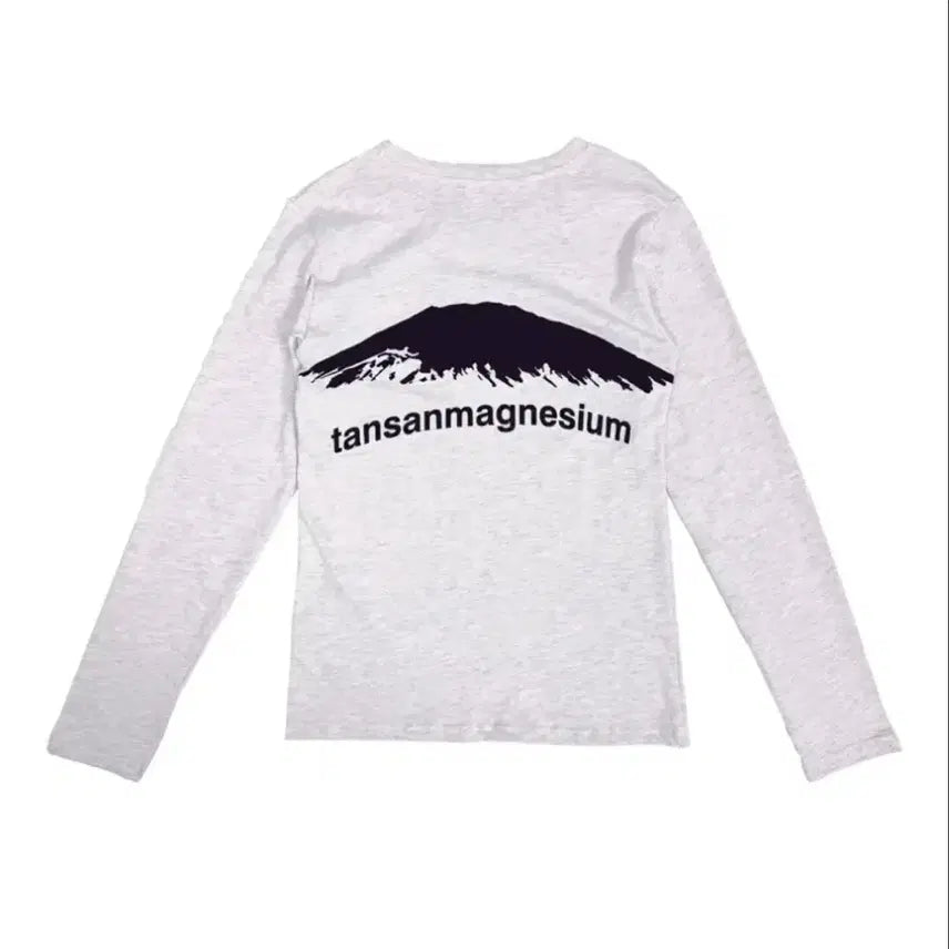 [BUNJANG] Magnesium Carbonate Mountain Long Sleeve Light Pink Women's T-Shirt / [Women] 탄산마그네슘 마운틴 롱슬리브 라이트 핑크 우먼
