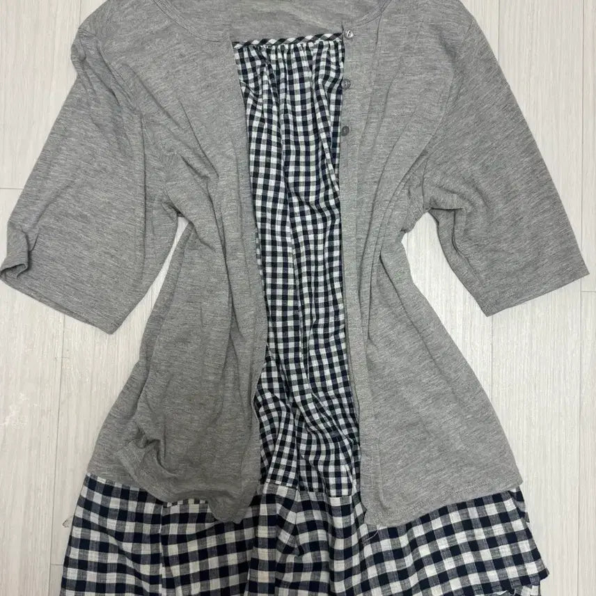 [BUNJANG] Mori Check One-Piece Dress / 모리 체크 바선생 그레이 네이비 체크 원피스 니혼진 대장카메몽글모리노가토