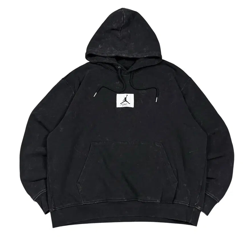 [BUNJANG] Jordan Washed Black Hoodie / 조던 워시드 블랙 후드티
