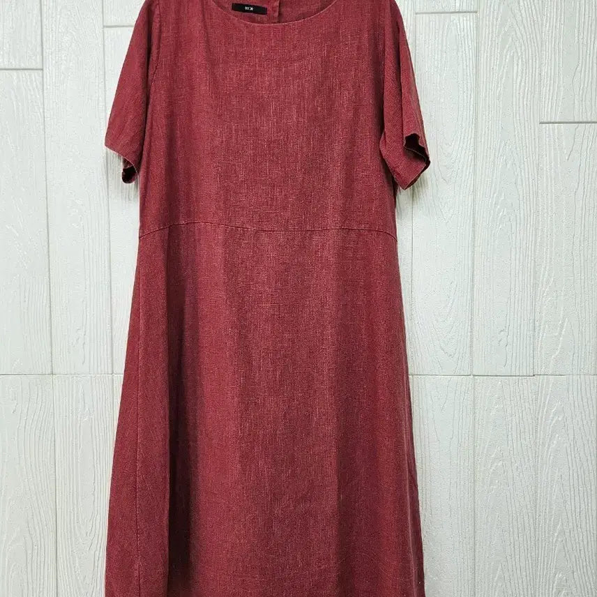 [BUNJANG] Linen Dress with Button Detail / 등단추린넨원피스