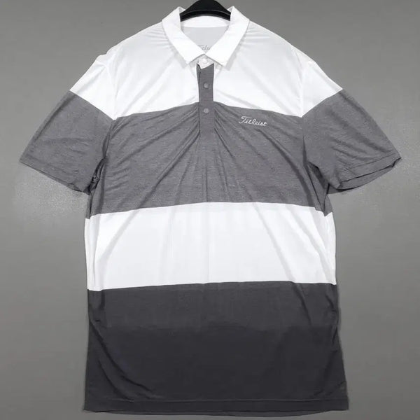 [BUNJANG] Titleist New Colorblock Functional Short Sleeve Polo Shirt XL / XL 타이틀리스트 골프 신형 컬러블록 폴리 기능성 반팔 카라 폴로 셔츠