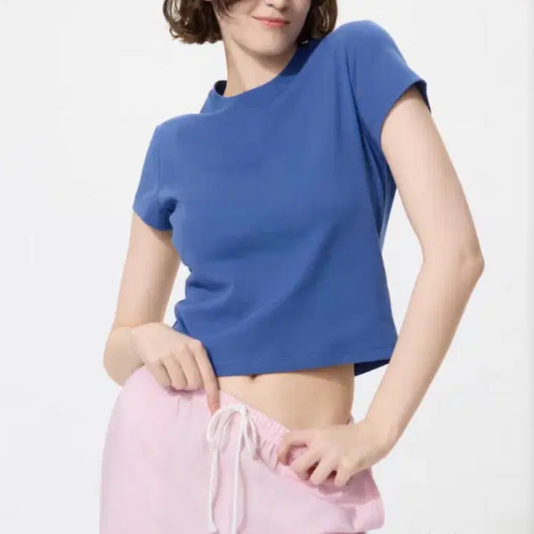 [BUNJANG] Uniqlo Mini T-Shirt Blue XL / [새상품] 유니클로 미니T 블루