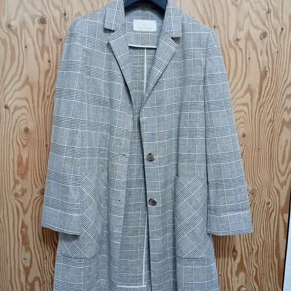 [BUNJANG] SI Linen Check Big Pocket Jacket / 씨(SI) 린넨 체크 왕 포켓 쟈켓