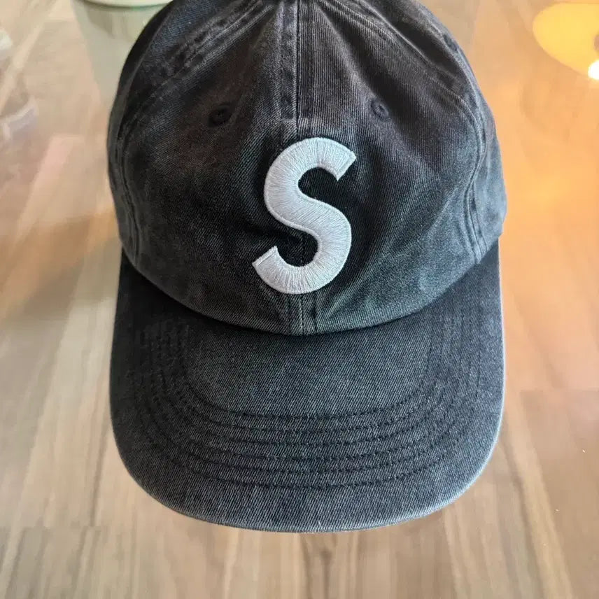 [BUNJANG] Supreme Pigment 6-Panel S Logo Ball Cap Black / 슈프림 피그먼트 6패널 S로고 볼캡 블랙