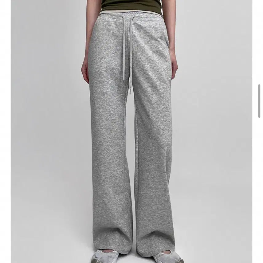 [BUNJANG] Black Up Bient Summer Wide Banding Pants - Gray (Short) / 블랙업 비엔트 썸머 와이드 밴딩팬츠 s/short/그레이