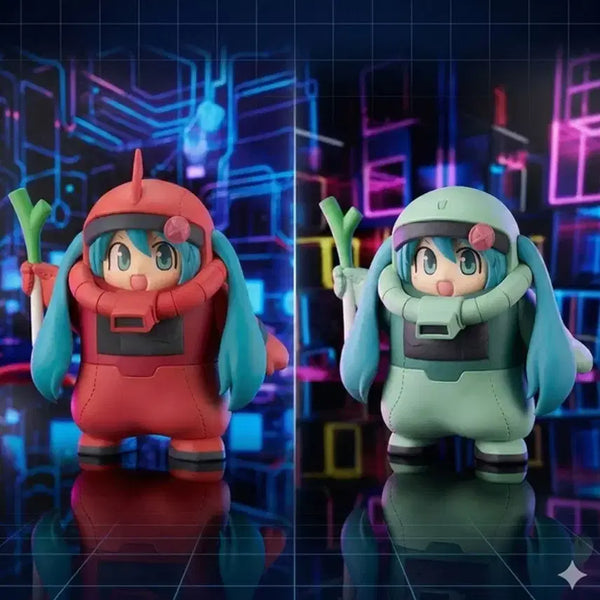 [BUNJANG] Hatsune Miku x Mobile Suit Gundam 45th Anniversary Zaku Miku Bundle Figure / 하츠네 미쿠 기동전사 건담 45주년 콜라보 자쿠미쿠 피규어 2종 세트