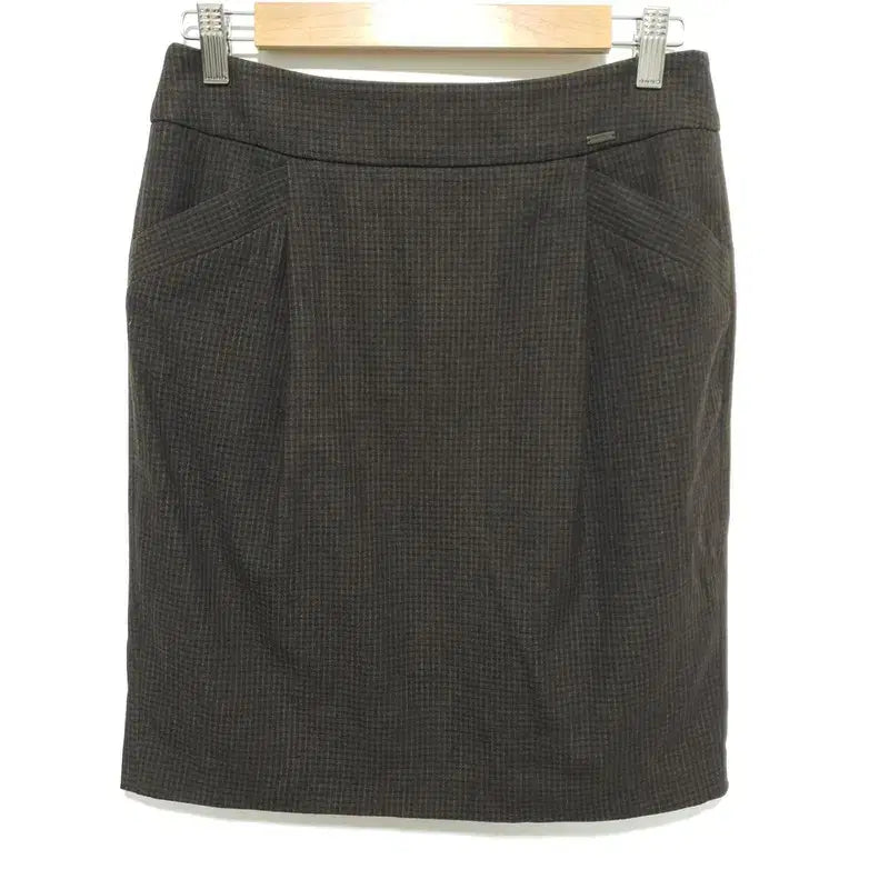 [BUNJANG] Hazzys Check Skirt / 헤지스 체크 스커트 _i4898