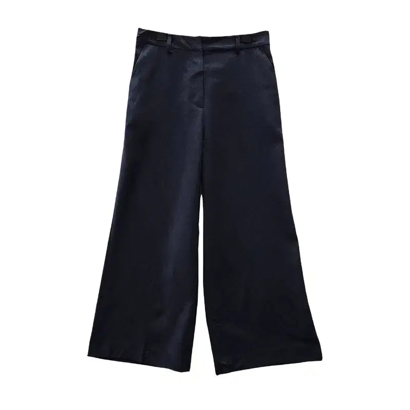 [BUNJANG] Vintage Minimalist Avant-Garde Wide Pants Navy M / 빈티지 미니멀 아방가르드 와이드 팬츠 네이비 M