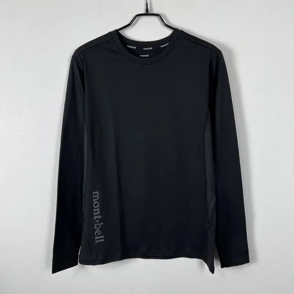 [BUNJANG] Montbell Inner Black Round Long Sleeve T-Shirt Men's L / 몽벨 이너 블랙 라운드 긴팔 티 티셔츠 남100 L 라덴 빈티지