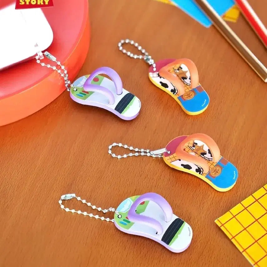 [BUNJANG] Toy Story Woody Buzz Sandal Keychain / 토이스토리 우디 버즈 샌들 키링