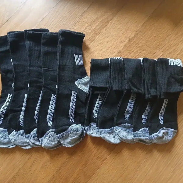 [BUNJANG] 10 Pairs Black Sports Socks / 스포츠 양말 10켤레 검정색