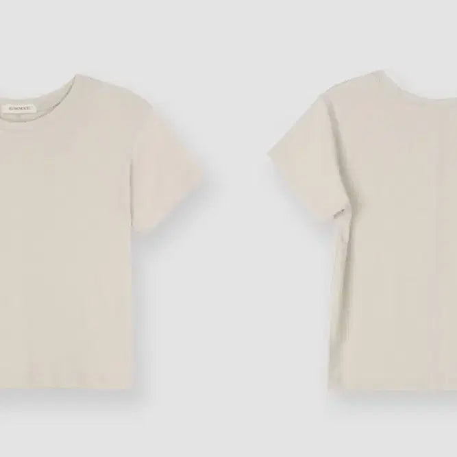 [BUNJANG] Slowandread "쫀쫀스티치" Semi-Crop T-Shirt / 슬로우앤드 쫀쫀스티치 세미크롭 티셔츠