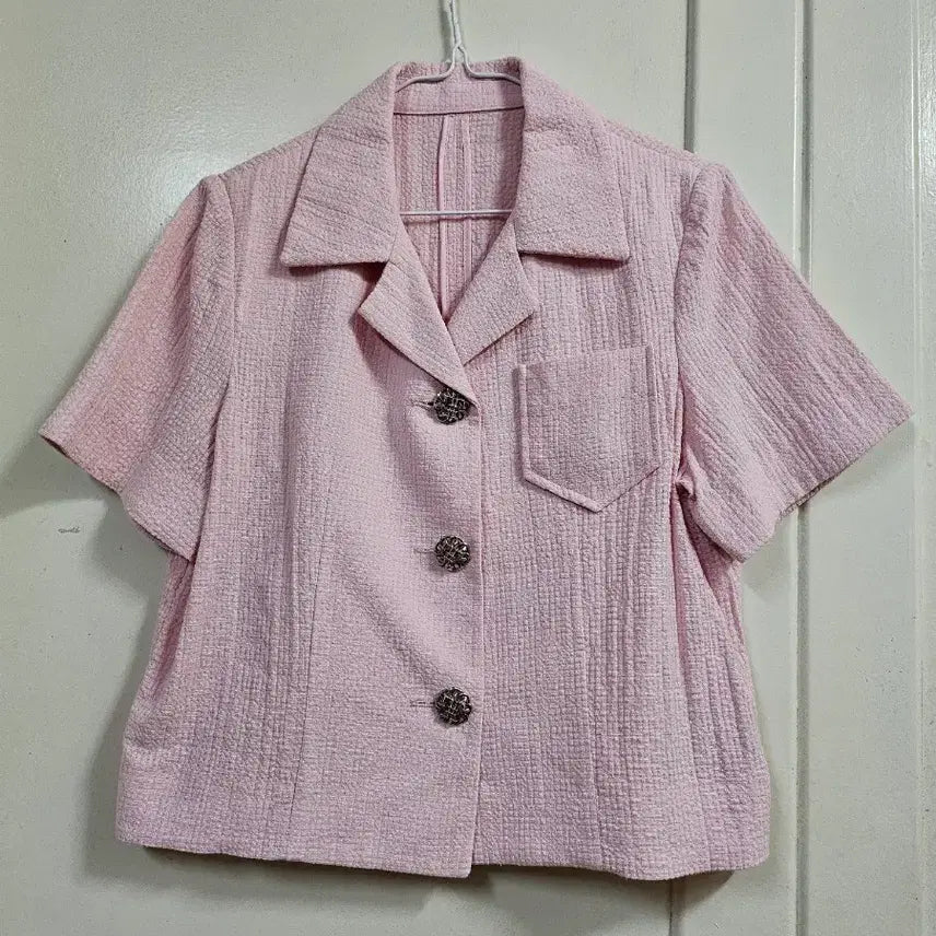 [BUNJANG] Karl Lagerfeld Mohair Blend Jacket Pink Size 55-66 / 미착용)칼라거펠트 마혼방 자켓55-66