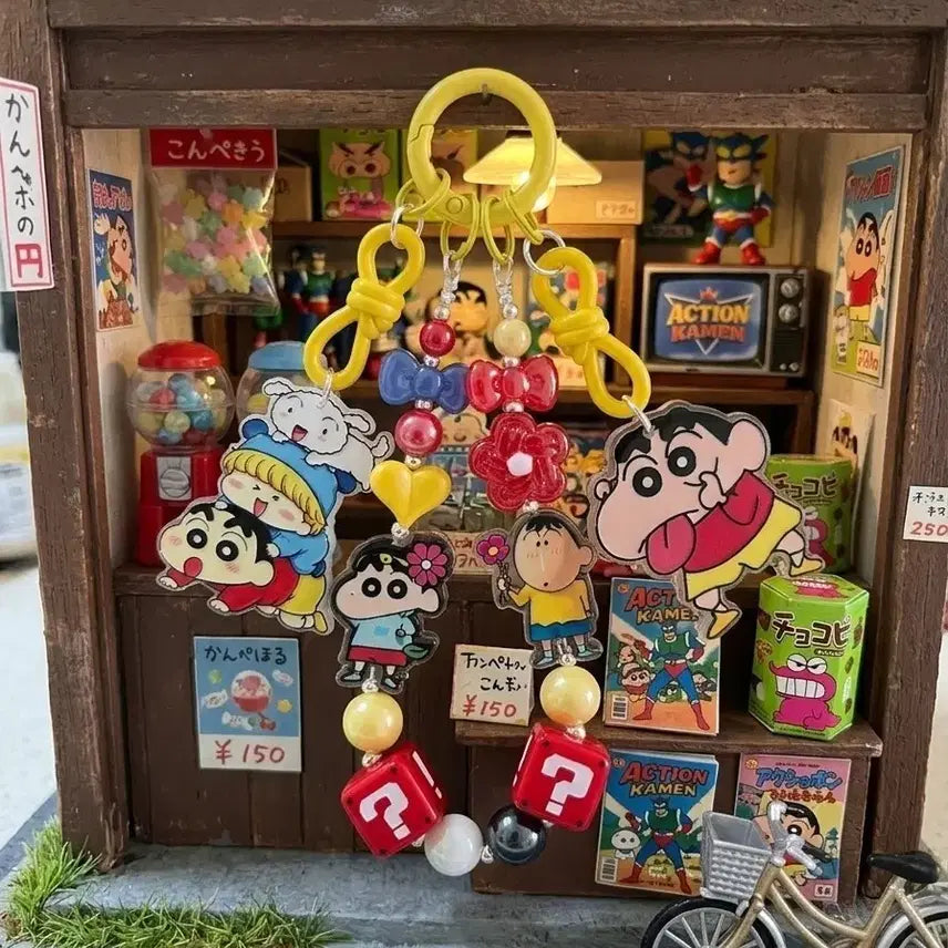 [BUNJANG] Crayon Shin-chan Action Masked Hero Keyring / 짱구 액션가면 키링