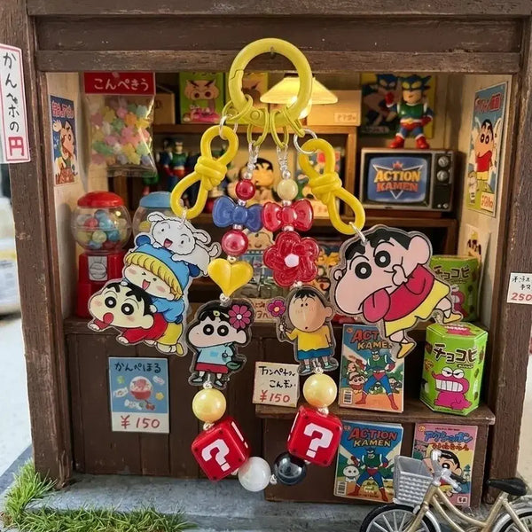 [BUNJANG] Crayon Shin-chan Action Masked Hero Keyring / 짱구 액션가면 키링