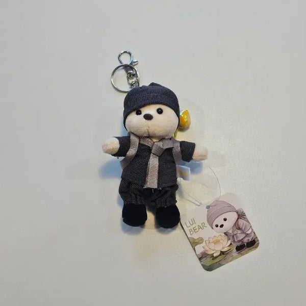 [BUNJANG] Louis Bear Monk 8cm Doll Keychain Backpack Version / 미사용 새제품) 동자승 루이베어 8cm 인형 키링 가방걸이 백팩버전