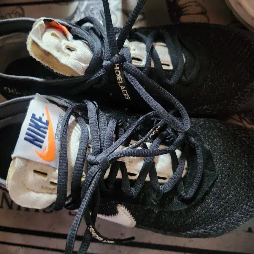 [BUNJANG] Nike Off-White Vapor Running Shoes Black 260 / 나이키 오프화이트 런닝화 블랙 베이퍼 260 빈티지 올드스쿨 레트로