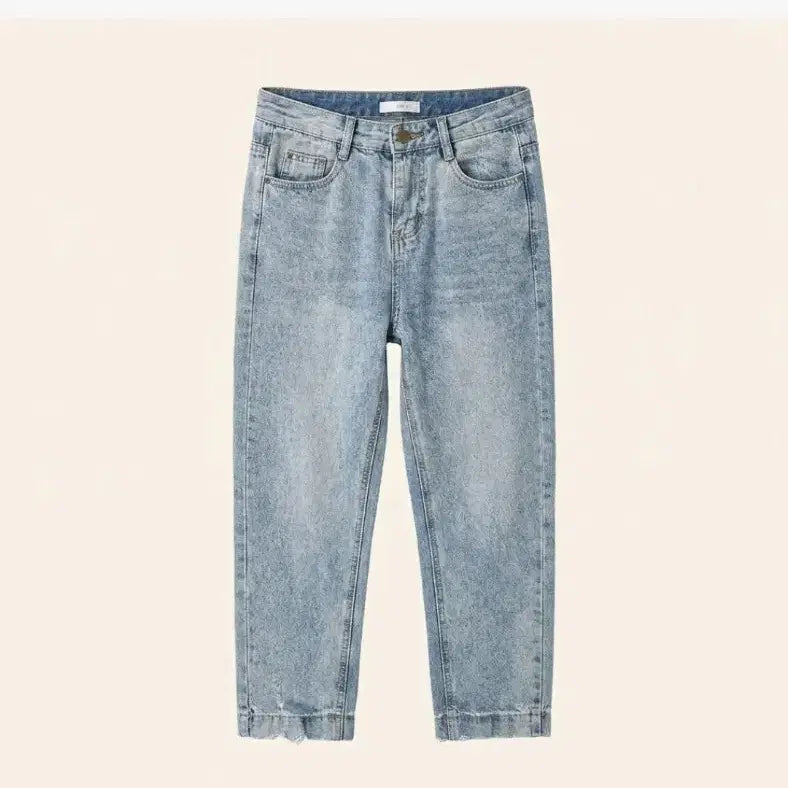 [BUNJANG] ONE2 Denim Pants Light Wash Cutout / D31 ONE2데님 팬츠 연청 컷팅