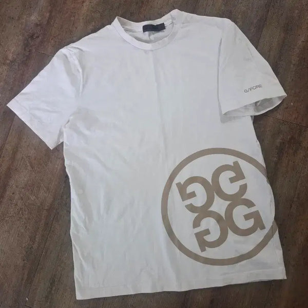 [BUNJANG] G/FORE Men's White Short-Sleeve T-Shirt / G/FORE 반팔 티셔츠 화이트 정품  남성100