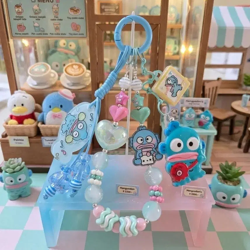 [BUNJANG] Han Gyudon Keyring & Beaded Bracelet Set / 한교돈 키링 비즈 팔찌
