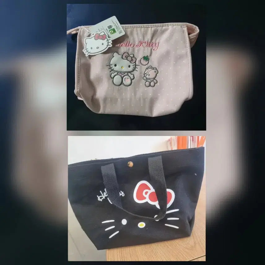 [BUNJANG] Hello Kitty Polka Dot Pouch Pink / 헬로키티 파우치 핑크 땡땡이