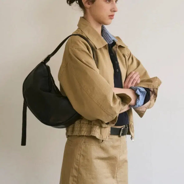 [BUNJANG] Mure Half Moon Crossbody Shoulder Bag / 무르 반달 크로스백 숄더백