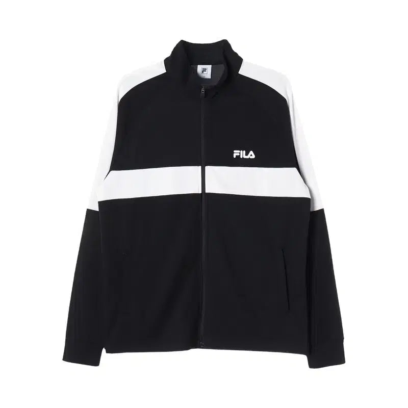 [BUNJANG] Fila Men's 2XL Poly Logo Zip-Up Jersey / 휠라 (MEN - 2XL) 폴리 로고 집업 저지