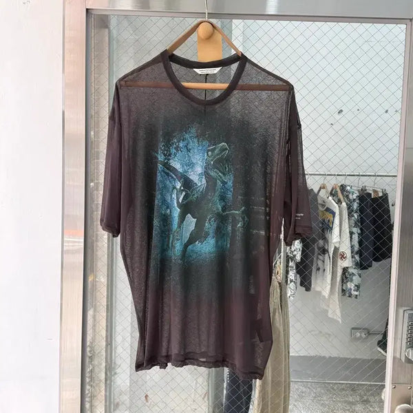 [BUNJANG] Beautiful People x Jurassic World Collaboration Sheer Graphic T-Shirt / beautiful people x Jurassic World
