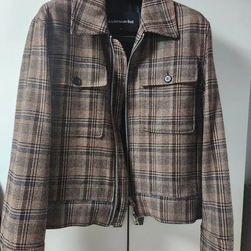 [BUNJANG] Andersson Bell Check Pattern Jacket Brown / 앤더슨벨 체크 자켓 브라운