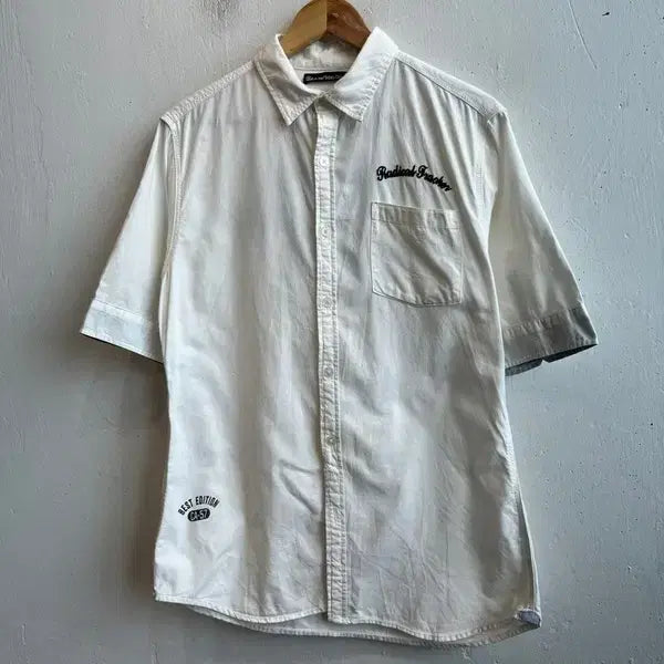 [BUNJANG] REAL CRUSH Japan Embroidered Short Sleeve Shirt / REAL CRUSH JPN 자수 반팔 셔츠