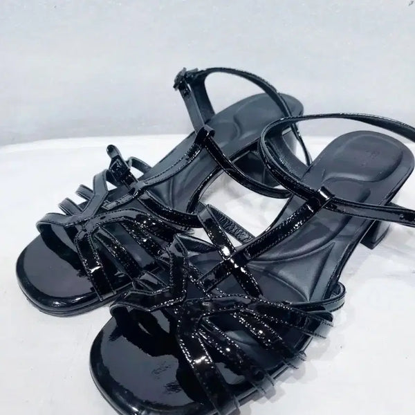 [BUNJANG] SUECOMMA BONNIE Enamel Strap Sandals / 슈콤마보니에나멜샌들