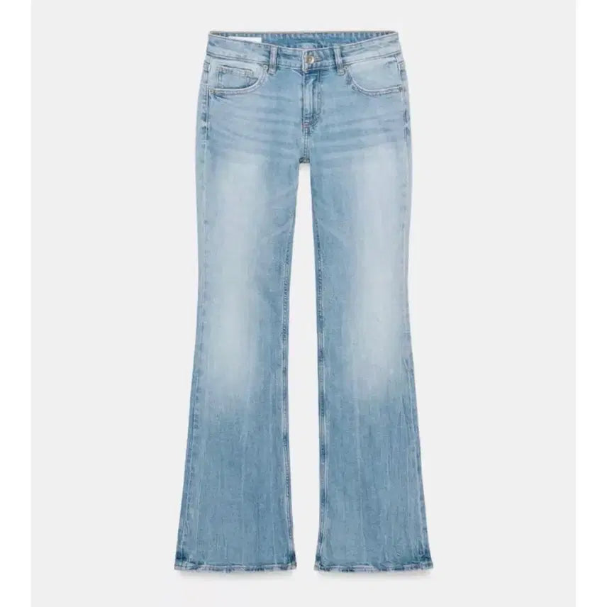 [BUNJANG] Zara Low Rise Bootcut Jeans Light Blue EU38 KR28 / 자라 부츠컷 로우라이즈 라이트블루 EU38 KR28