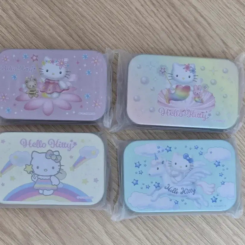 [BUNJANG] Hello Kitty Tin Case Set (4 Types) / 헬로키티 틴케이스 4종