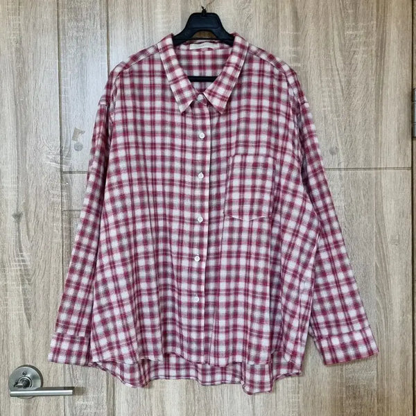 [BUNJANG] Vintage Red Check Shirt / 리터 체크 셔츠