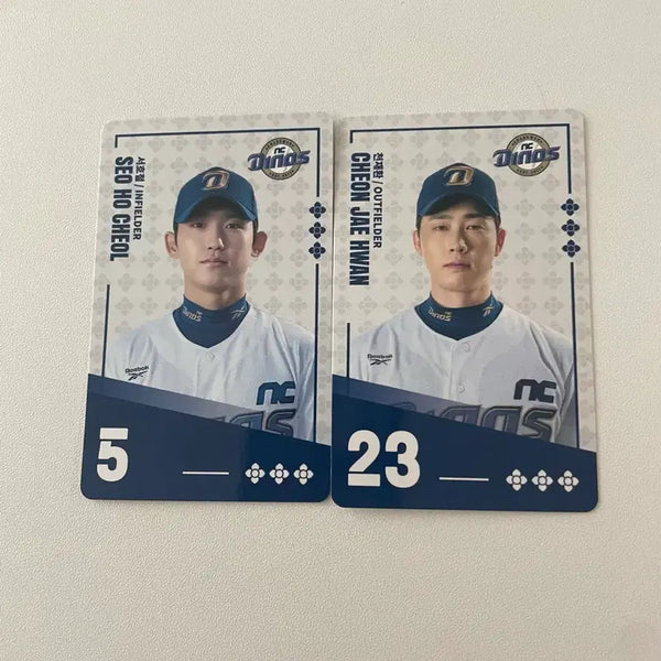 [BUNJANG] NC Dinos Seo Ho-cheol Chun Jae-hwan Paldo Bibimyeon KBO Card / 팔도비빔면 KBO 카드 NC 엔씨 Dinos 다이노스 서호철 천재환