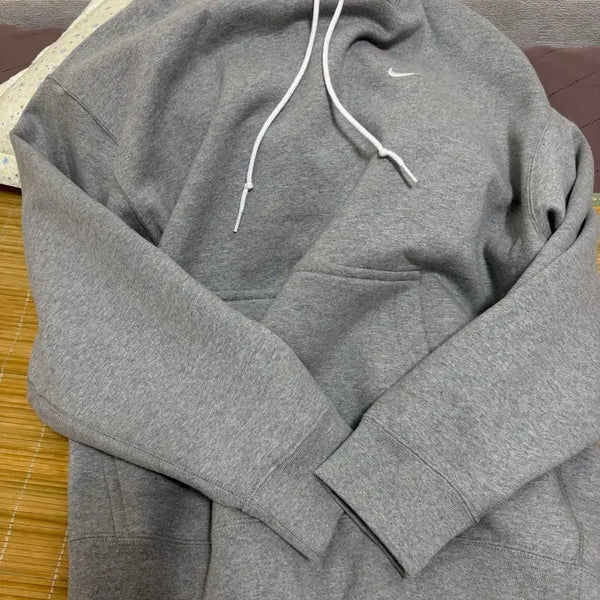 [BUNJANG] Nike Solo Swoosh Fleece Full-Zip Hoodie & Open Hem Pants Set / 나이키 스우시 상하의 세트 174/84기준 루즈핏 나오세요