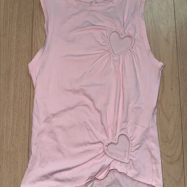 [BUNJANG] SKIMS x Rosé Pink Short Sleeve T-Shirt / SKIMS 로제 콜라보 스킴스 핑크 반팔 티셔츠