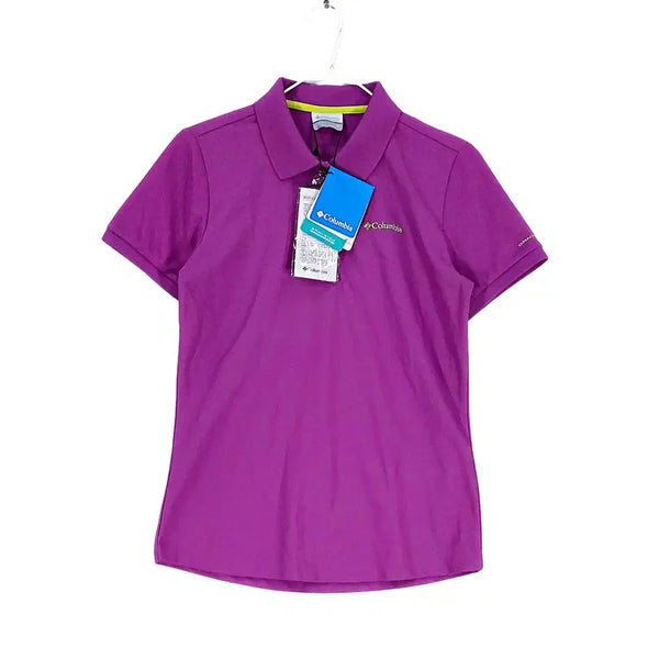 [BUNJANG] Columbia Women's Sporty Short-Sleeve Polo Shirt Purple (95/M) - Unused / 컬럼비아 여성 스포티한 반팔카라티 90 미사용품 퍼플 01028