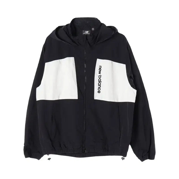 [BUNJANG] New Balance Men's Poly Logo Hooded Zip-Up Windbreaker / 뉴발란스 (MEN - S) 폴리 로고 후드집업 바람막이