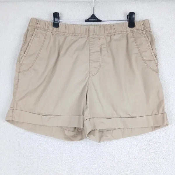 [BUNJANG] The Best Jeans Women's Beige Rolled-Up Shorts (Size 28-29) / 더베스트진스 여성 베이지색 롤업 반바지(28~29)