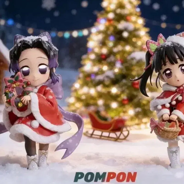 [BUNJANG] Kimetsu no Yaiba Shinobu & Kanao Pompon Figure (Sealed) / (미개봉현물)귀멸의 칼날 pompon 시노부&카나오 (택포15)